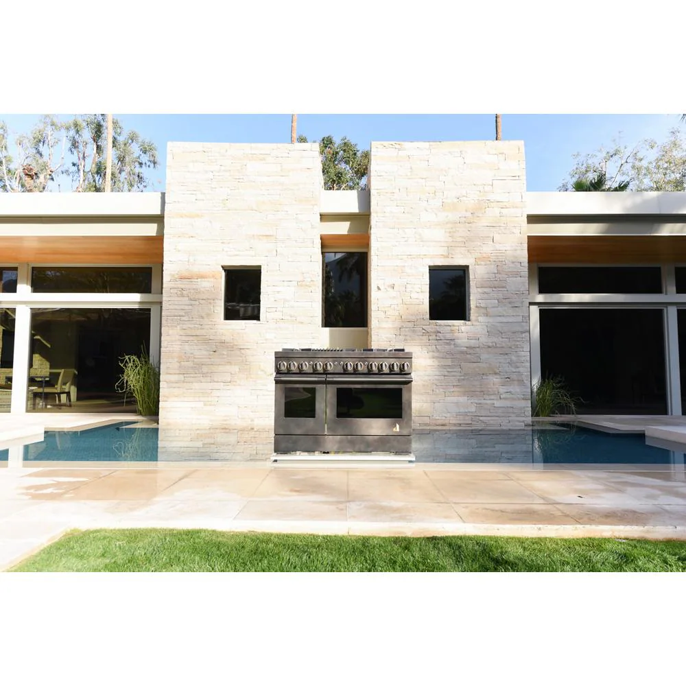 Smoke & Brass By 48" Dual-Fuel Professional-Style Range TANKMAN50