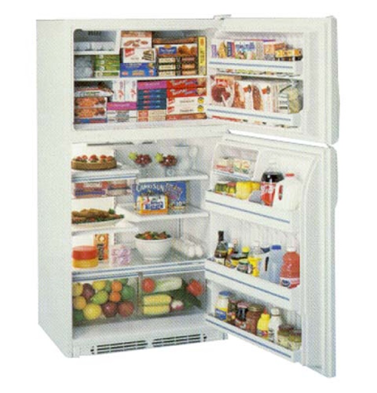 Top Mount, 570 Liters (Freezer 173 Liters), Glass Shelves TBG21JABWW