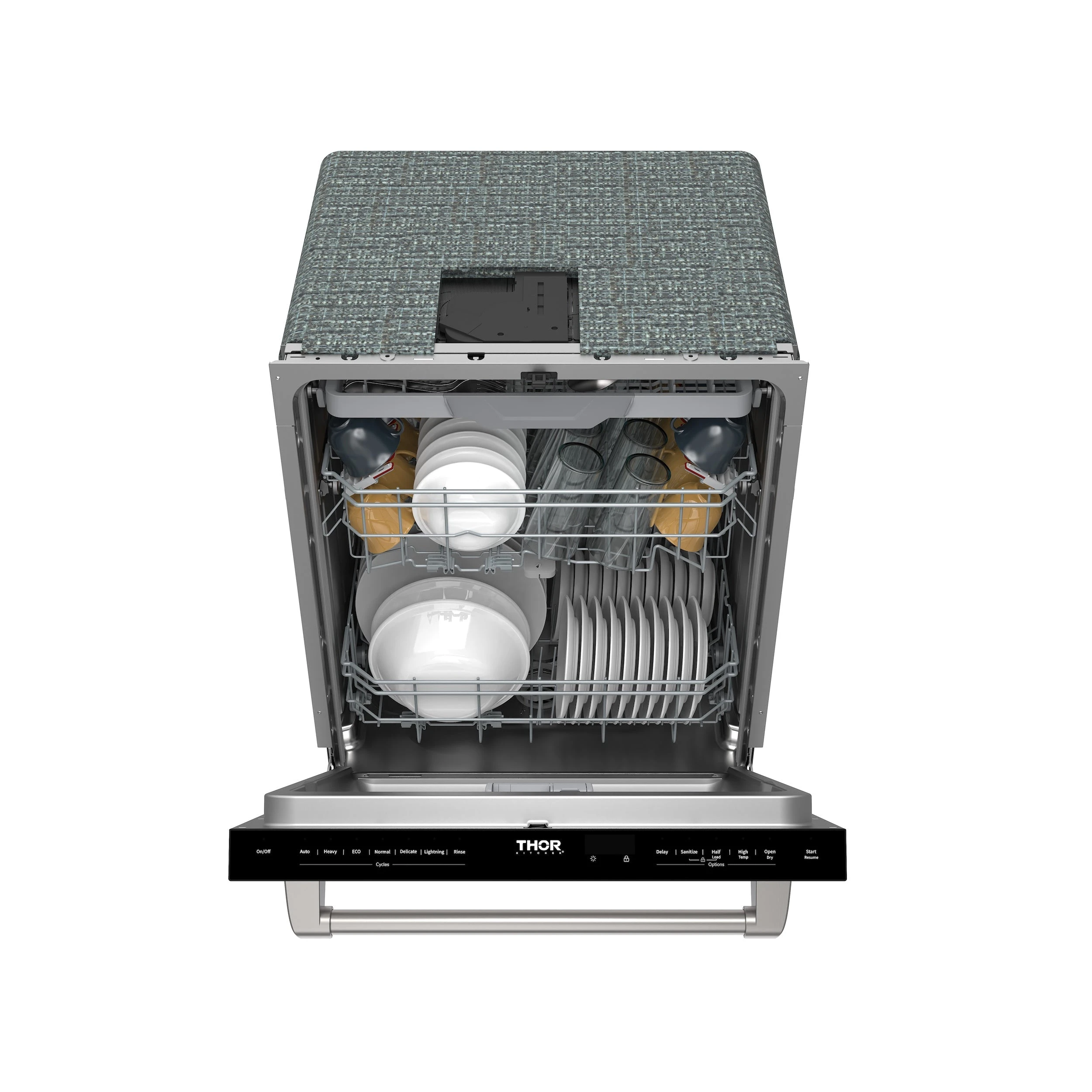 24 Inch Built-in Dishwasher With Open Dry And 7 Cycle In Stainless Steel TDW24C7