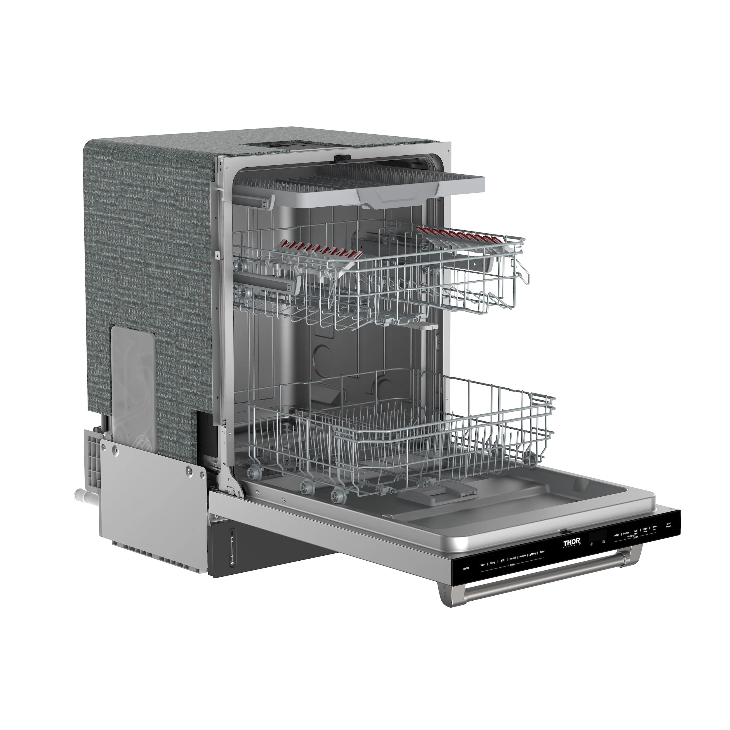 24 Inch Built-in Dishwasher With Open Dry And 7 Cycle In Stainless Steel TDW24C7