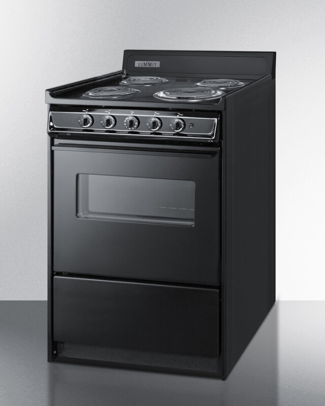24" Wide Electric Coil Range TEM610CW