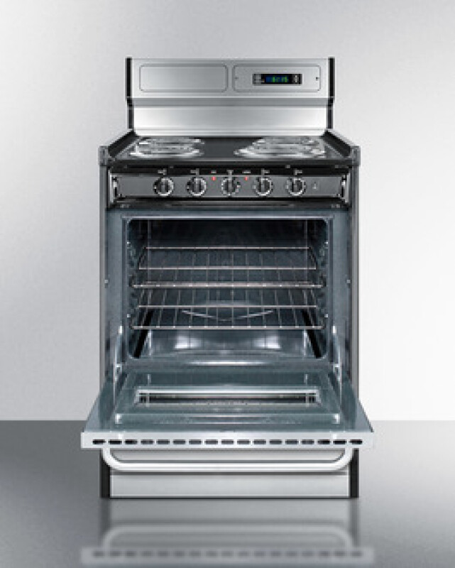 24" Wide Electric Coil Range TEM630BKWY