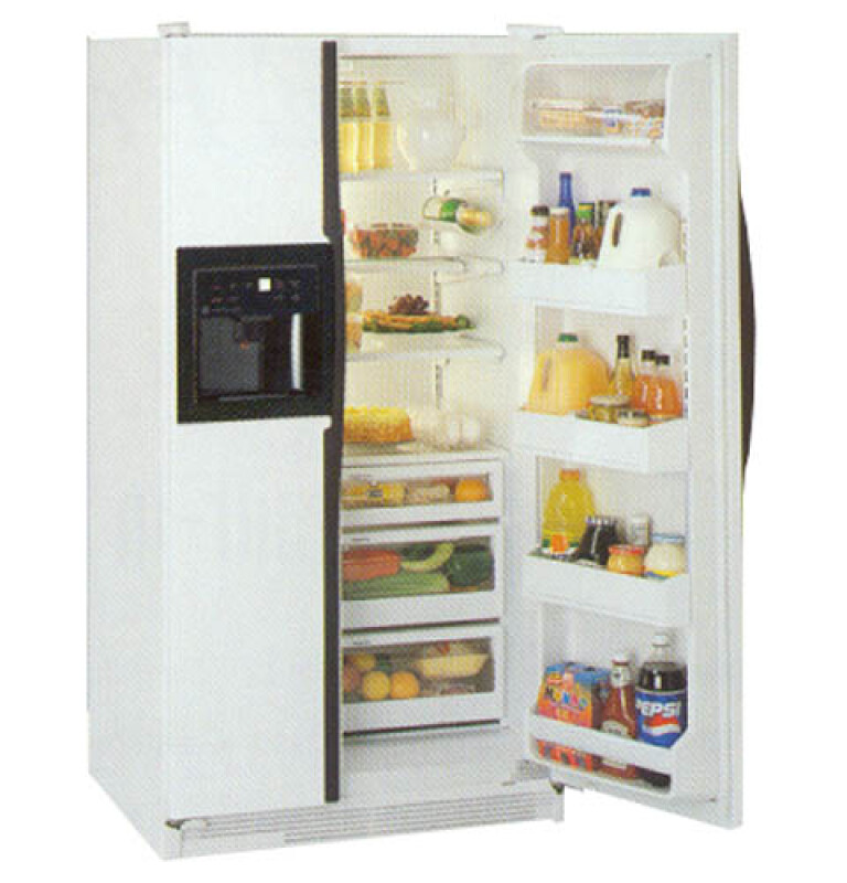 GE Side-by-Side, No Frost,700 Liters (Freezer 247 Liters), Electronic Dispenser TFG26PEDWH