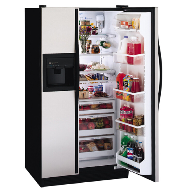 GE Profile Performance™ 25.6 Cu. Ft. Side-by-Side Refrigerator with Dispenser and Water By Culligan™ TFS26PPDBS