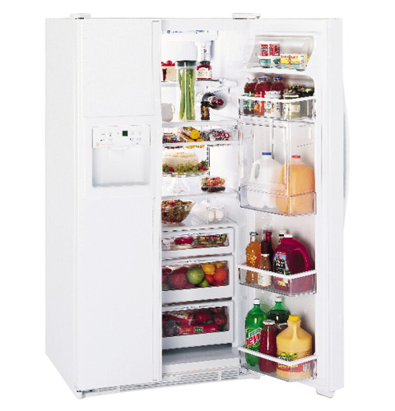 GE Profile Performance™ 30.0 Cu. Ft. Side-by-Side Refrigerator with Refreshment Center, Electronic Monitor and Dispenser with Water By Culligan™ TFX30PBDBB