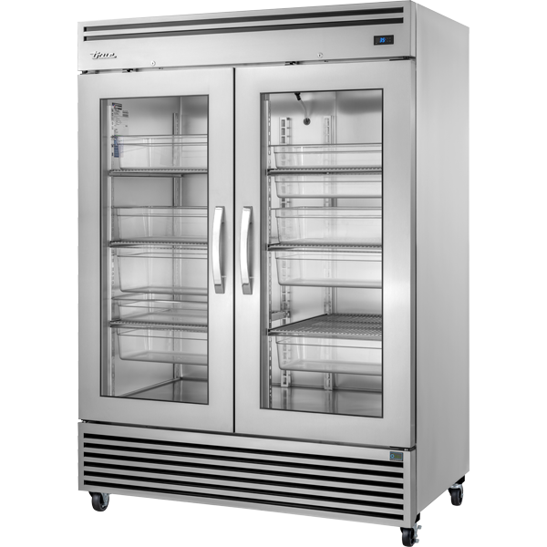Reach-In Glass Swing 2 Door Refrigerator with Hydrocarbon Refrigerant TGN2R2G