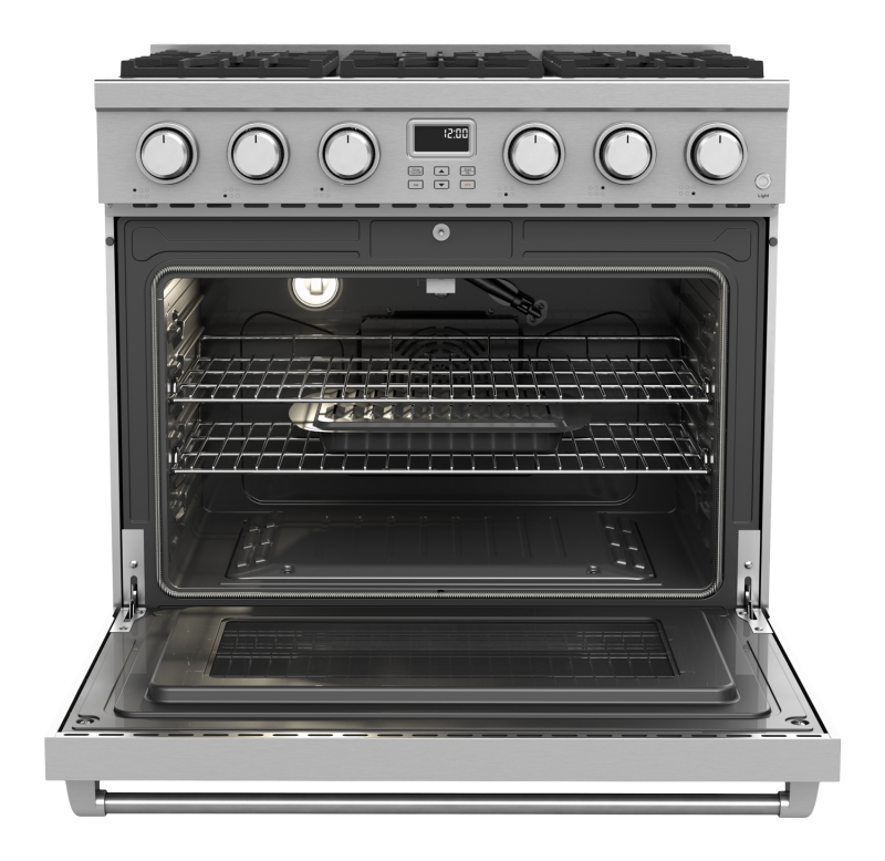 36 Inch Contemporary Professional Liquid Propane Range Thor Kitchen ARG36LP