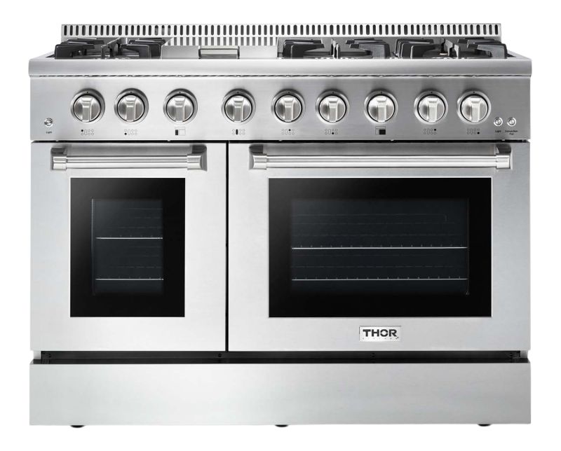 48 Inch Dual Fuel Range In Stainless Steel Professional HRD4803U