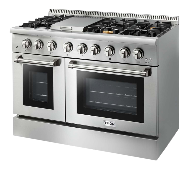 48 Inch Dual Fuel Range In Stainless Steel Professional HRD4803U