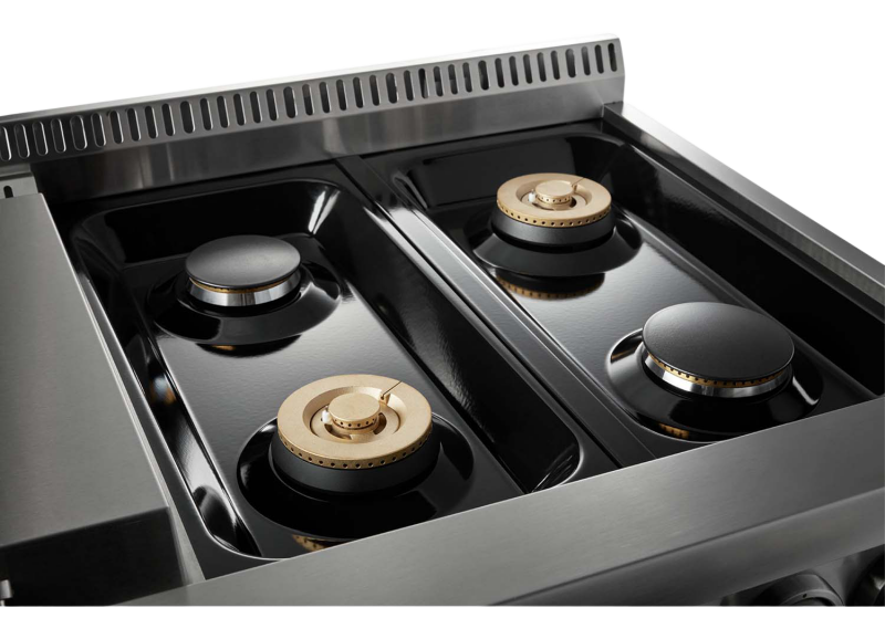 48 Inch Dual Fuel Range In Stainless Steel Professional HRD4803U