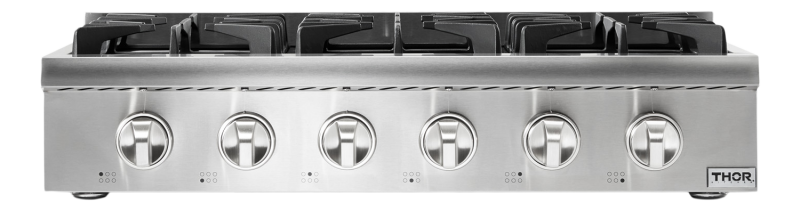 36 Inch Professional Lp Rangetop Thor Kitchen HRT3618ULP