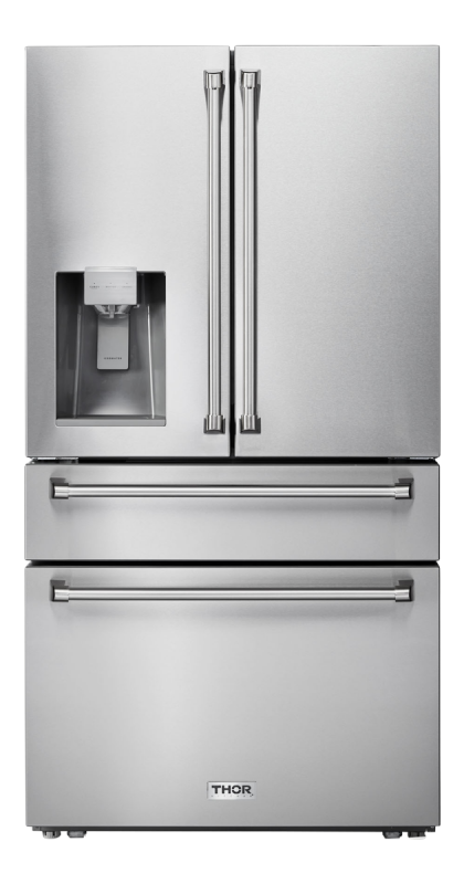 36 Inch Professional French Door Refrigerator With Ice And Water Dispenser TRF3601FD