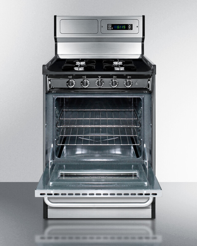 24" Wide Gas Range, Open Burners TNM6307BKW