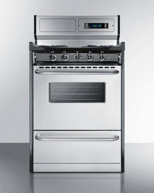 24" Wide Gas Range, Open Burners TNM6307BKW