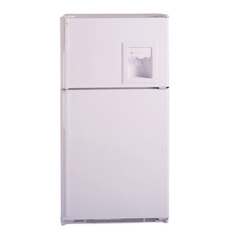 GE Profile Performance™ 21.7 Cu. Ft. Top-Freezer No-Frost CustomStyle™ Refrigerator with Dispenser TNX22PRCRWW