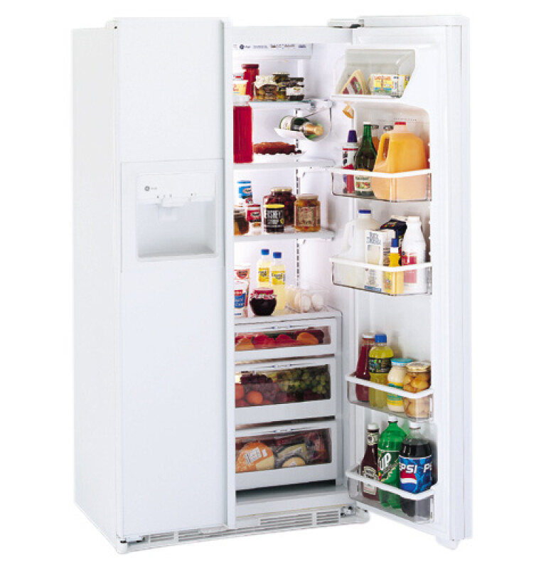 23.7 Cu. Ft. CustomStyle Side-by-Side Refrigerator with Dispenser TPX24BRDBB