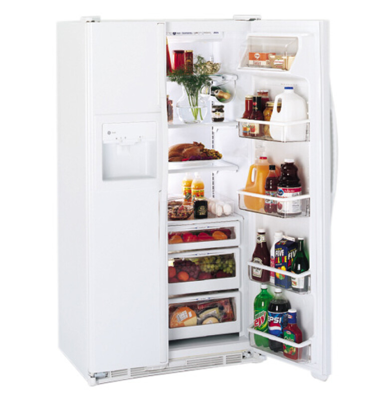 GE 23.7 Cu. Ft. CustomStyle Side-by-Side Refrigerator TPX24PRDBB