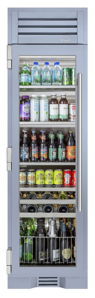 24″ Beverage Column Stainless Glass TR24BEVLSGA152H03