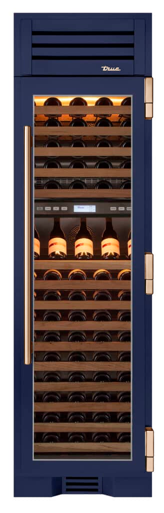 Wine Column, Right Hinged, Cobalt, Copper Hardware TR24DZWRSGA078H03