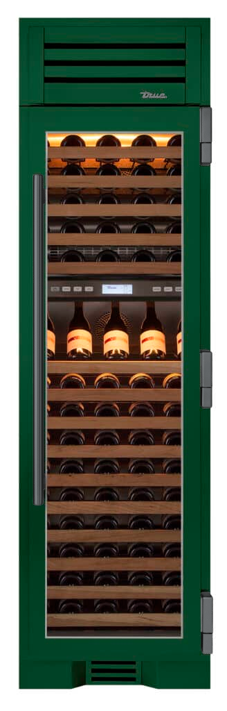 Wine Column, Right Hinged, Emerald, Pewter Hardware TR24DZWRSGA086H05