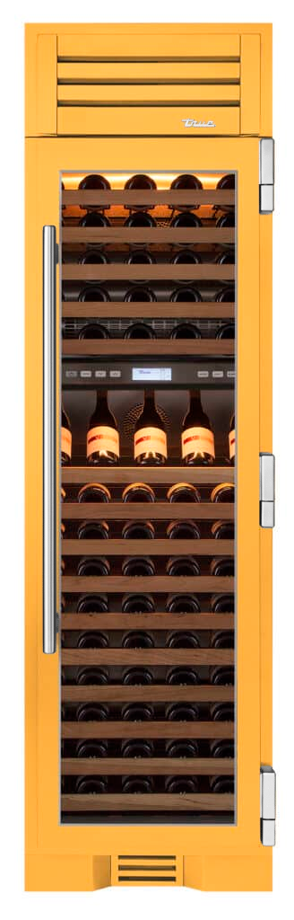 Wine Column, Right Hinged, Saffron, Chrome Hardware TR24DZWRSGA103H02