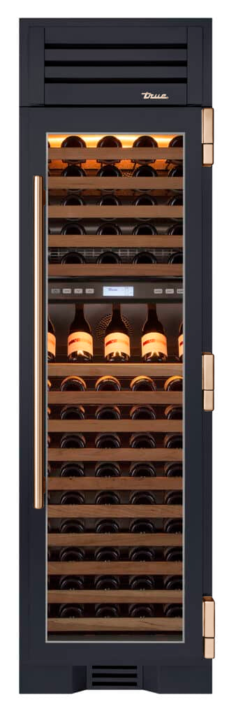 Wine Column, Right Hinged, Juniper, Copper Hardware TR24DZWRSGA104H03