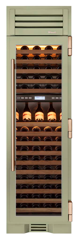 Wine Column, Right Hinged, Sage, Copper Hardware TR24DZWRSGA129H03