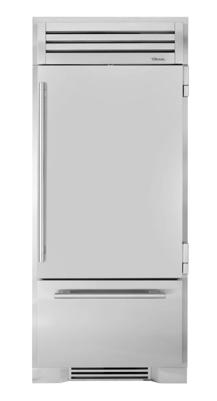 True Residential 36″ Glass Door Refrigerator with Bottom Freezer, Right Hinge Stainless Steel TR36RBFRSSA Picture 1