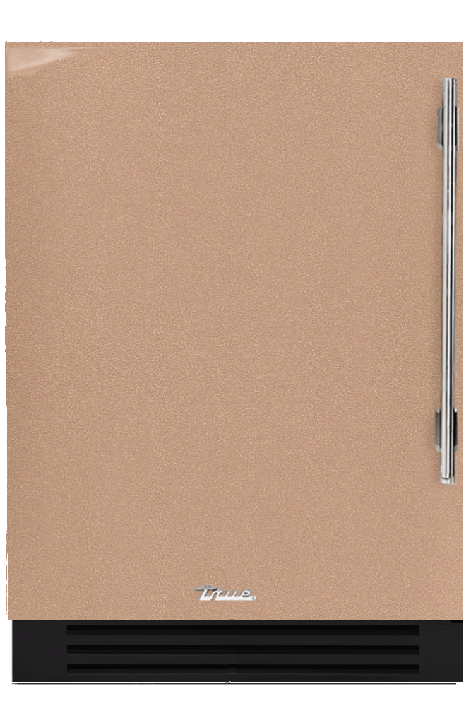 Undercounter Freezer, Left Hinged, Champagne, Chrome Hardware TUF24LOPCDSK179H02