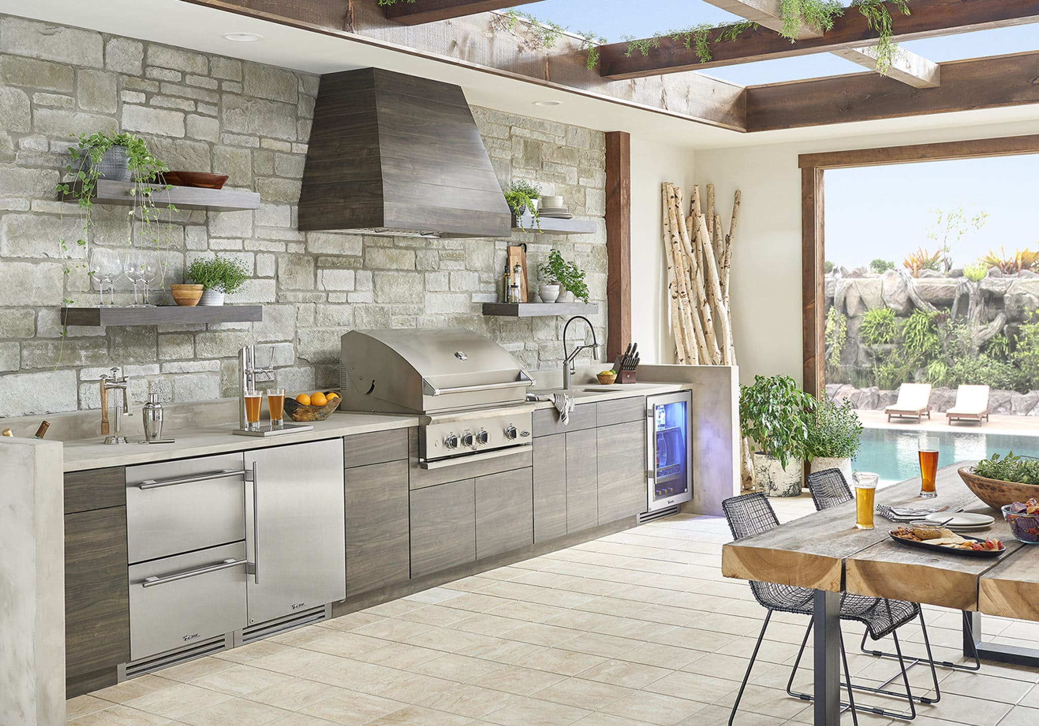 Undercounter Freezer, Right Hinged, Juniper, Chrome Hardware TUF24ROPCDSK104H02