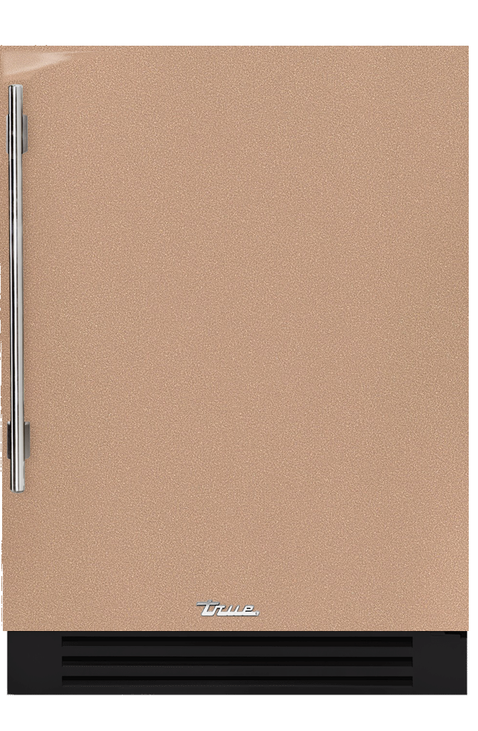 Undercounter Freezer, Right Hinged, Champagne, Chrome Hardware TUF24ROPCDSK179H02