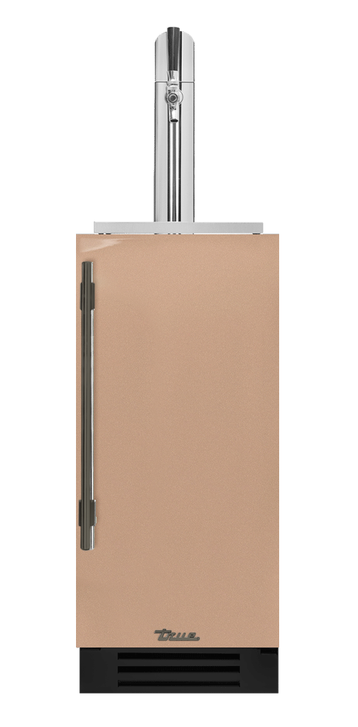 Undercounter Beverage Dispenser, Right Hinged, Champagne, Pewter Hardware TUR15BDROPCDSK179H05