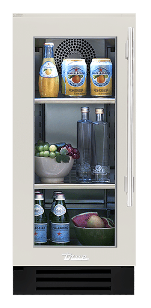 Undercounter Refrigerator, Left Hinged, Antique White, Chrome Hardware TUR15LOGCDSK050H02