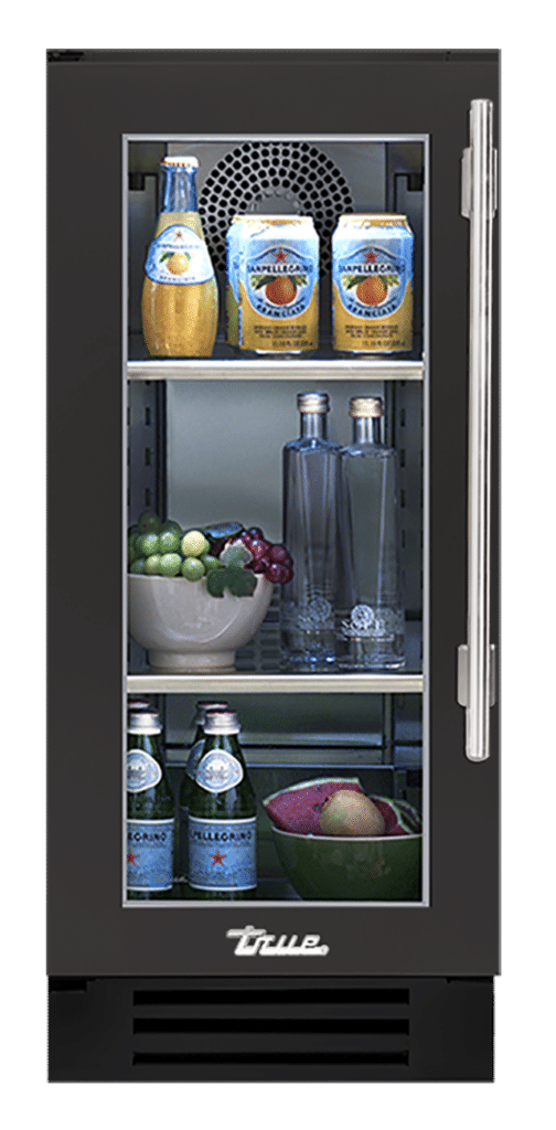Undercounter Refrigerator, Left Hinged, Ultra Matte Black TUR15LOGCDSK085H04