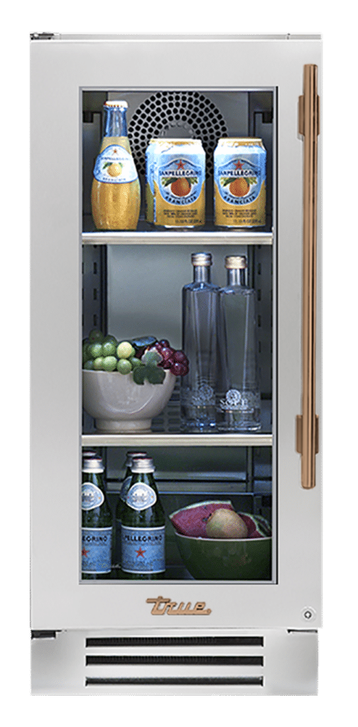 Undercounter Refrigerator, Left Hinged, Color Match, Gold Hardware TUR15LOGCDSKXXXH08