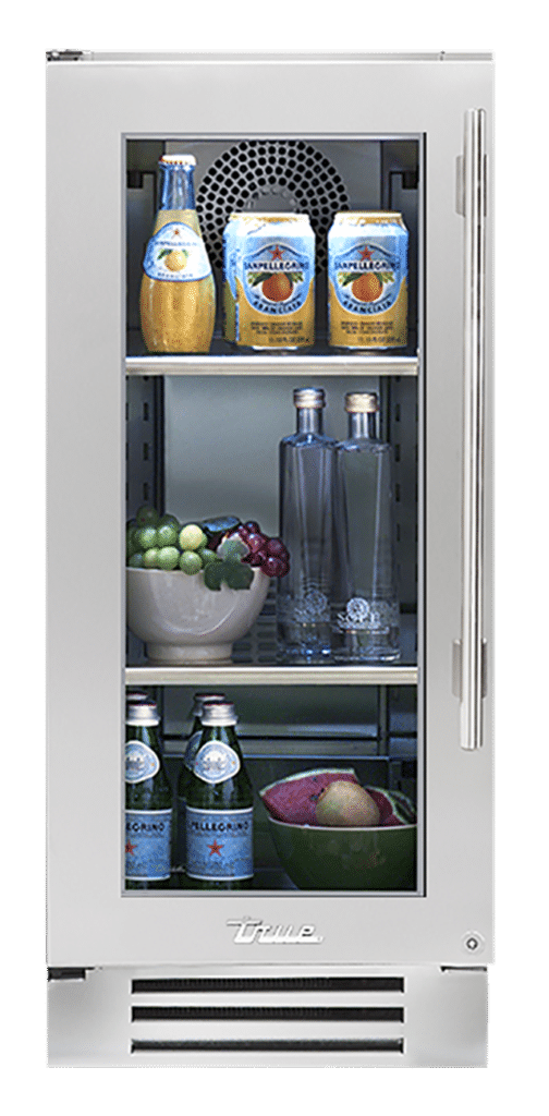 15″ Undercounter Refrigerator Stainless Glass TUR15LOGCDSKXXX