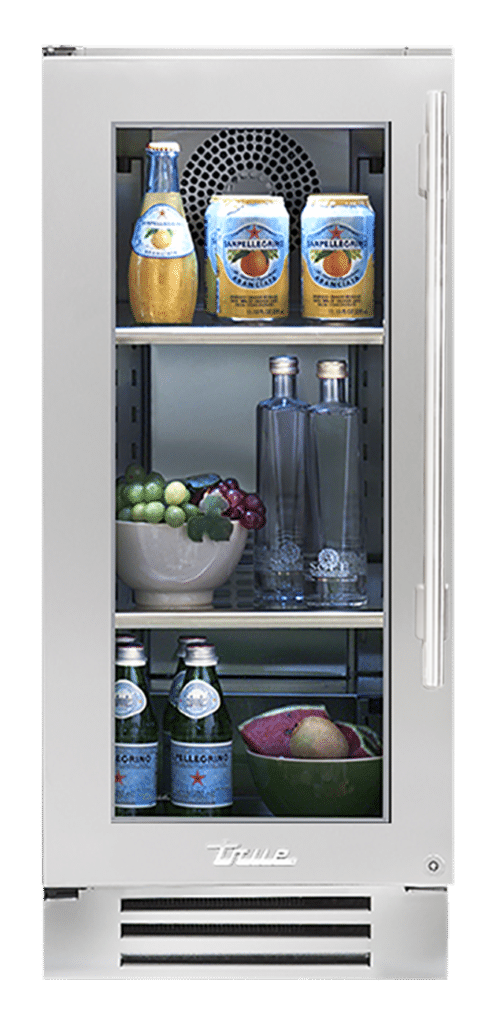 Undercounter Refrigerator, Left Hinged, Chrome Hardware TUR15LSGCH02
