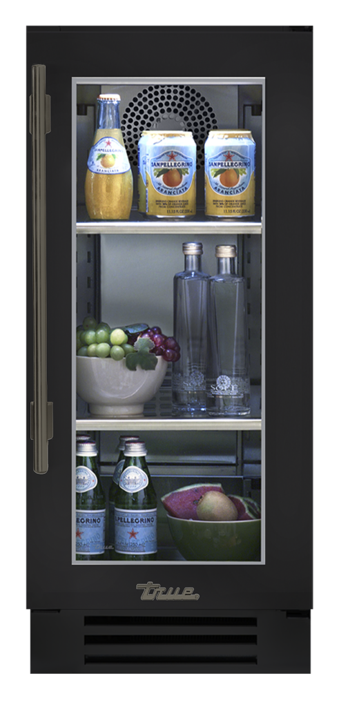 Undercounter Refrigerator, Right Hinged, Matte Black, Pewter Hardware TUR15ROGCDSK027H05