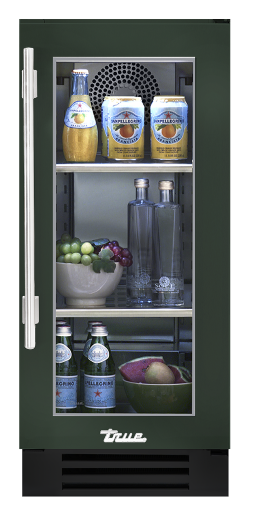 Undercounter Refrigerator, Right Hinged, Emerald, Chrome Hardware TUR15ROGCDSK086H02