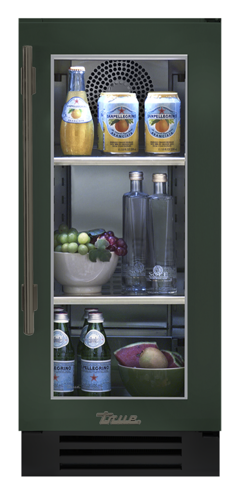 Undercounter Refrigerator, Right Hinged, Emerald, Pewter Hardware TUR15ROGCDSK086H05