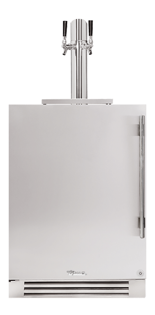 Undercounter Beverage Dispenser, Left Hinged, Color Match, Chrome Hardware TUR24DDLOPCDSKXXXH02