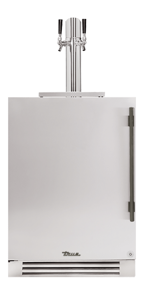 Undercounter Beverage Dispenser, Left Hinged, Color Match, Pewter Hardware TUR24DDLOPCDSKXXXH05