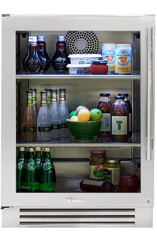 True Residential Undercounter Refrigerator, Left Hinge Stainless Steel TUR24LSGC Picture 1