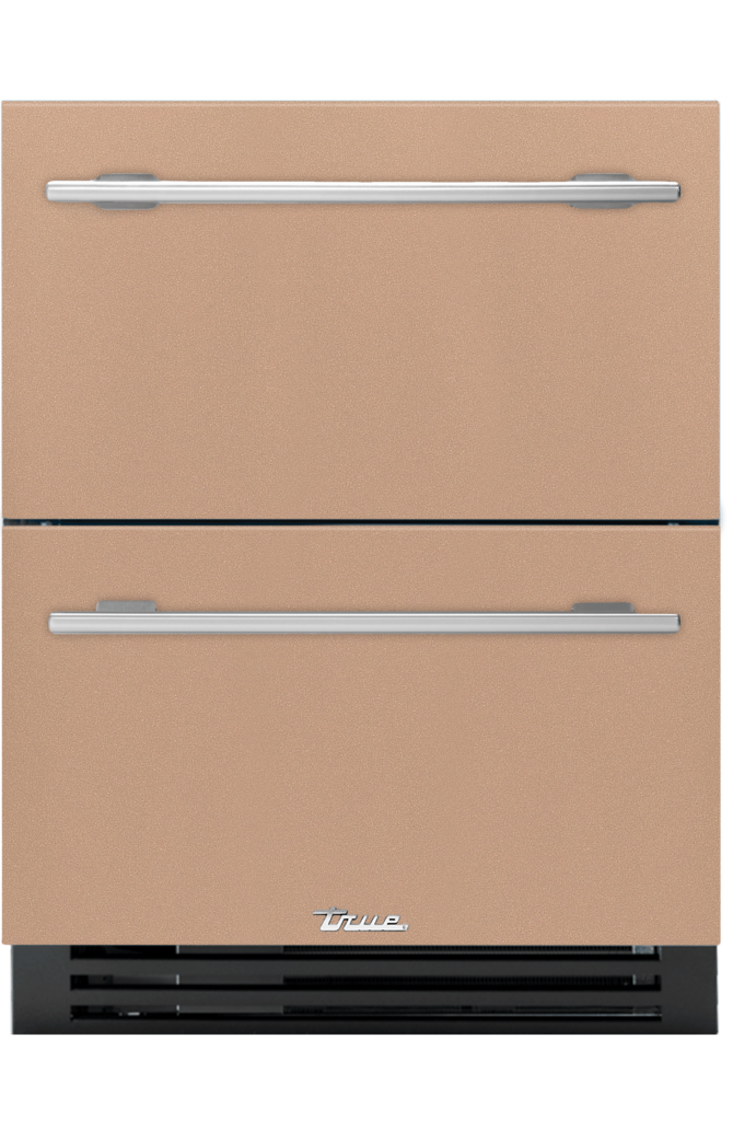 ADA Height Undercounter Refrigerator Drawer, Champagne, Chrome Hardware TURADA24DA179H02
