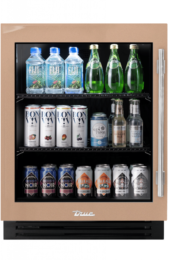 ADA Height Undercounter Refrigerator, Left Hinged, Champagne TURADA24LGA179H04