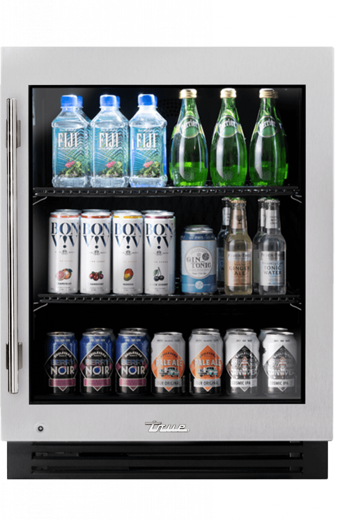 ADA Height Undercounter Refrigerator, Right Hinged, Color Match, Chrome Hardware TURADA24RGAXXXH02