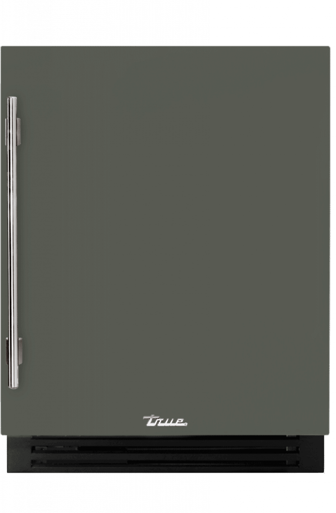 ADA Height Undercounter Wine Cabinet, Right Hinged, Olive, Chrome Hardware TUWADA24RSA238H02