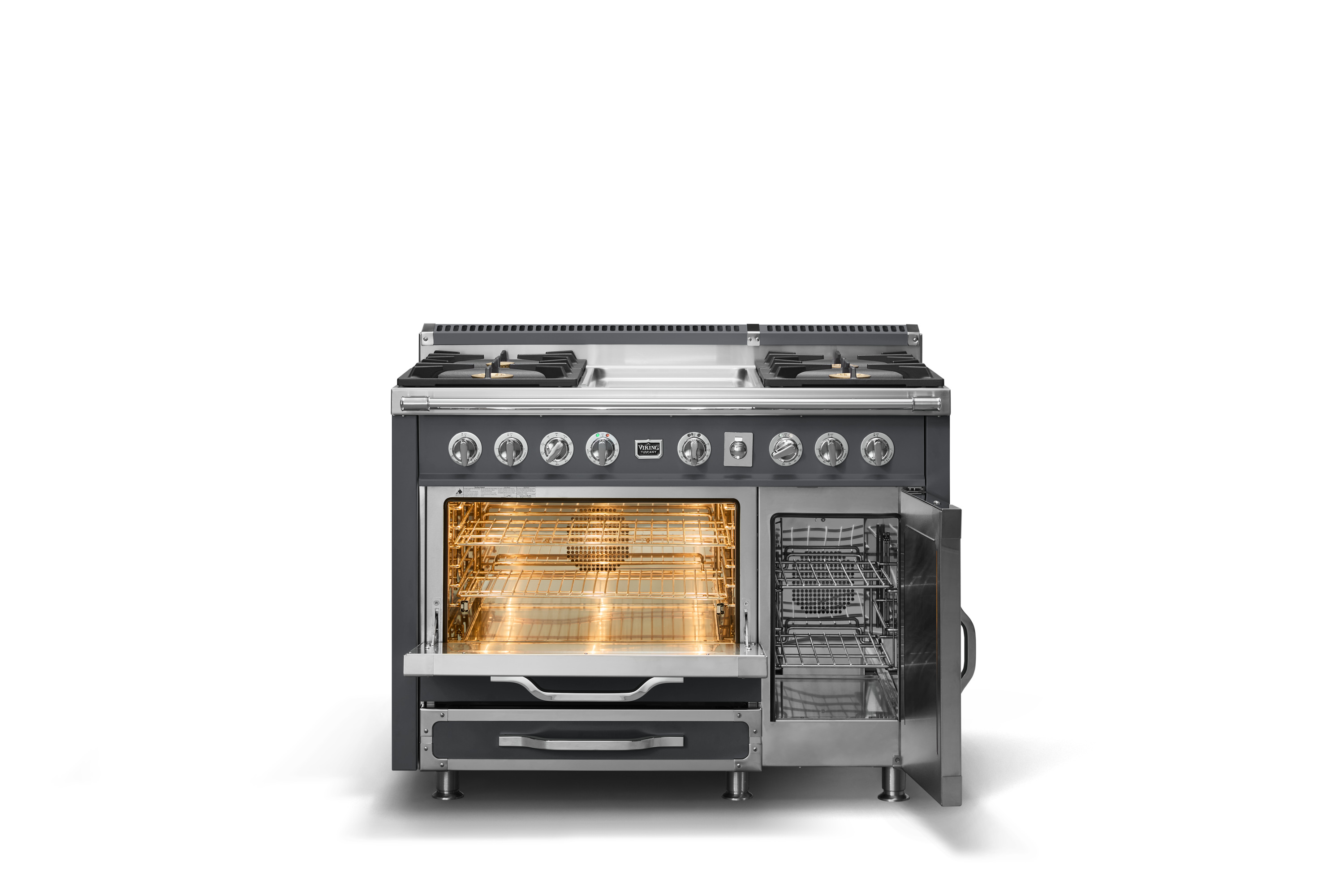 48"W. Tuscany Dual Fuel Range TVDR4814GCS