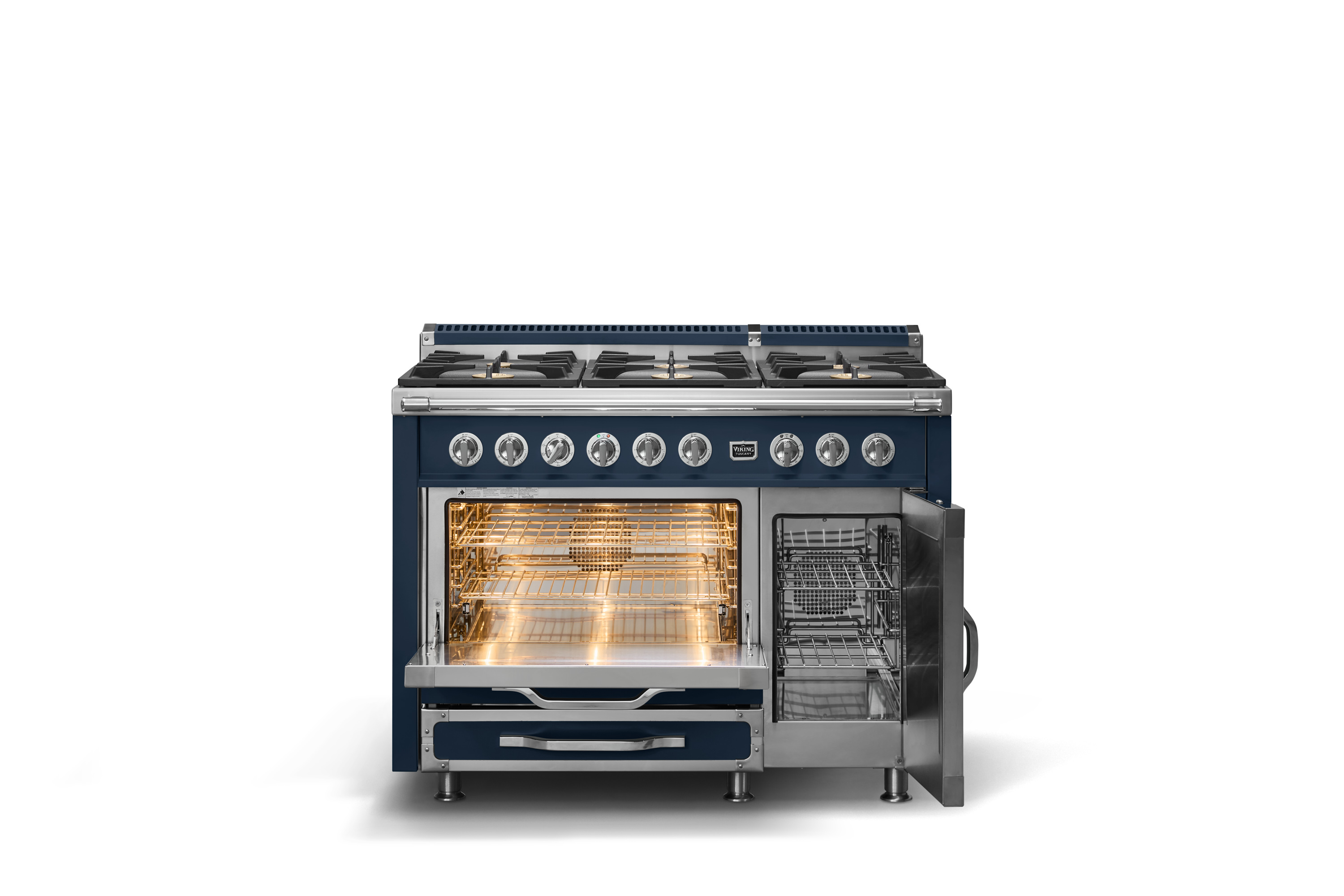 48"W. Tuscany Dual Fuel Range TVDR4816BSB