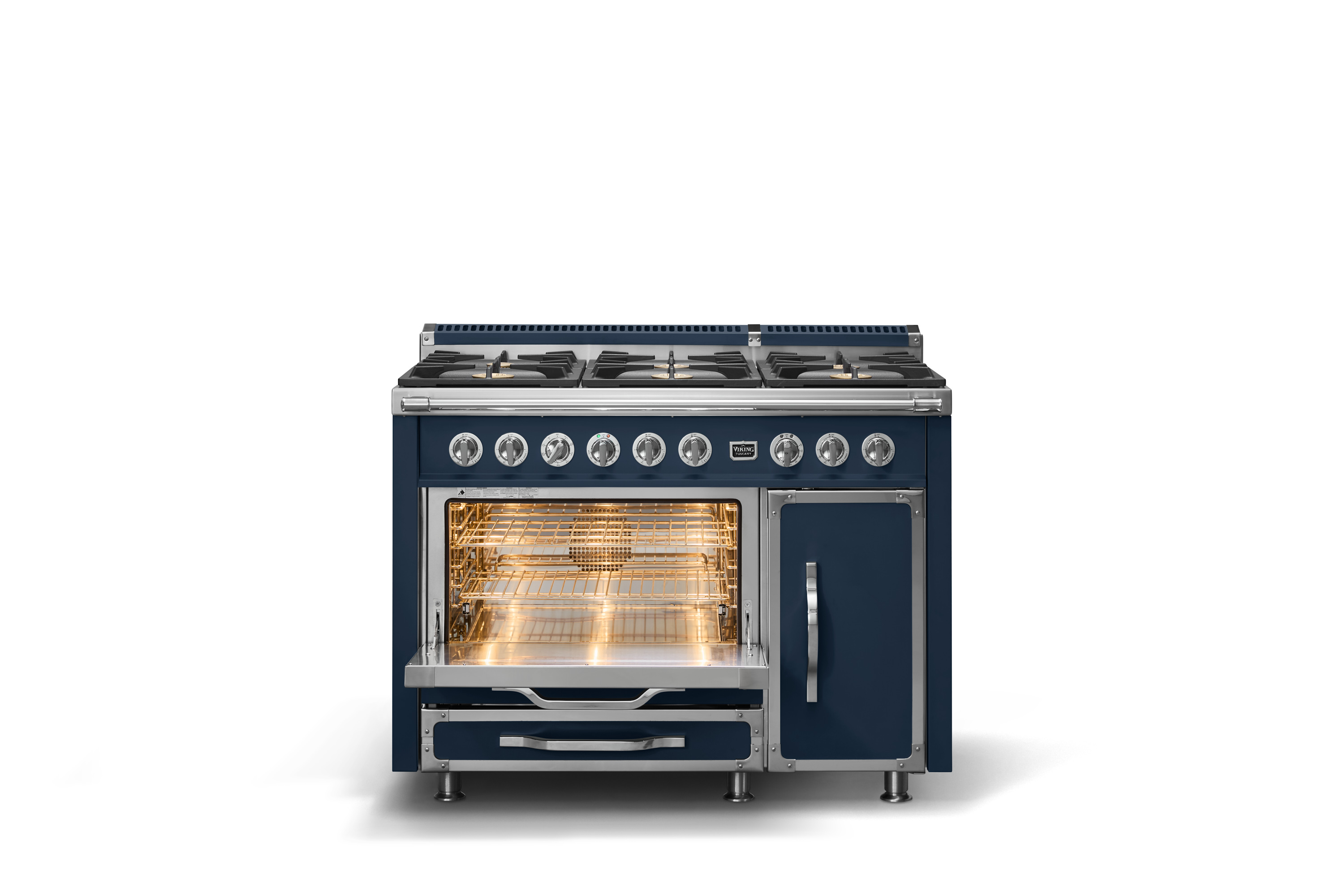 48"W. Tuscany Dual Fuel Range TVDR4816BSB